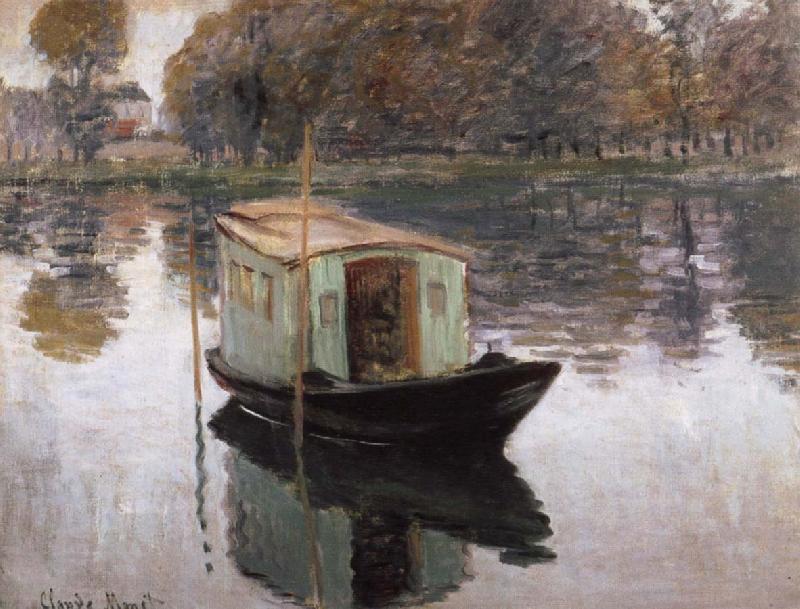 Claude Monet The Studio boat China oil painting art